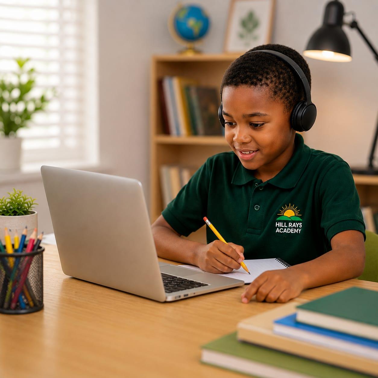 A young learner focused on a hands-on building activity
